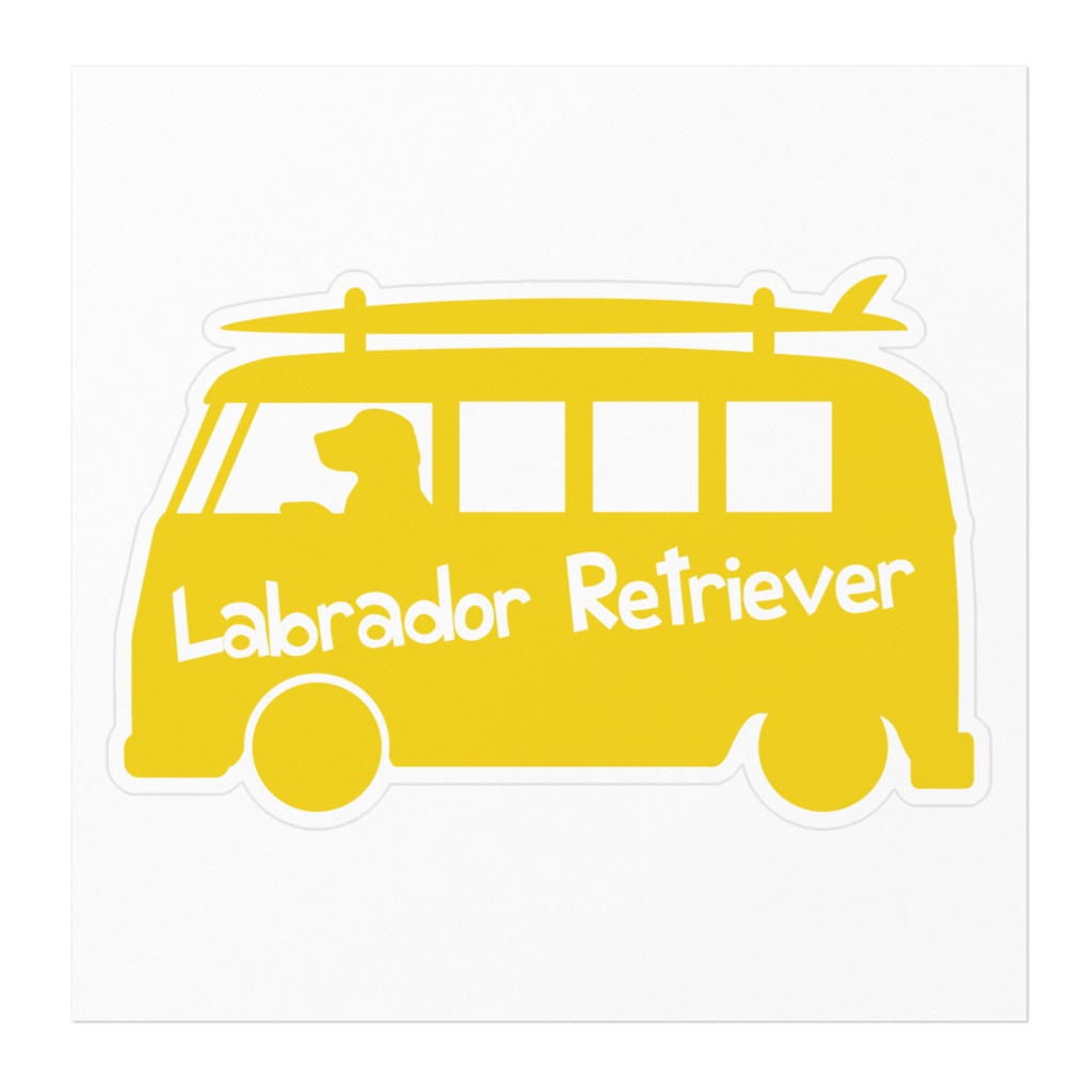 【プリントステッカー】Labrador Retriever ジョンブリアン