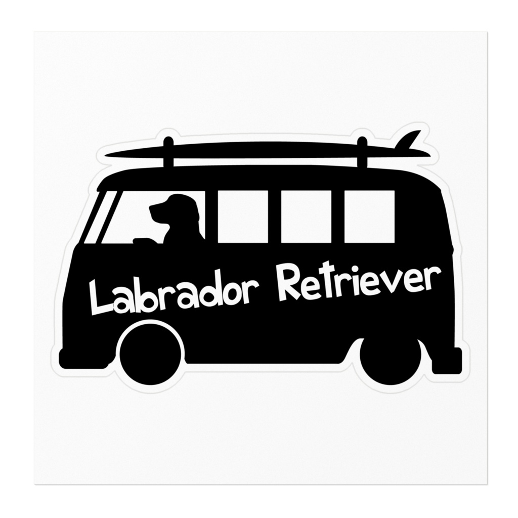 【プリントステッカー】Labrador Retriever ウィッチブラック