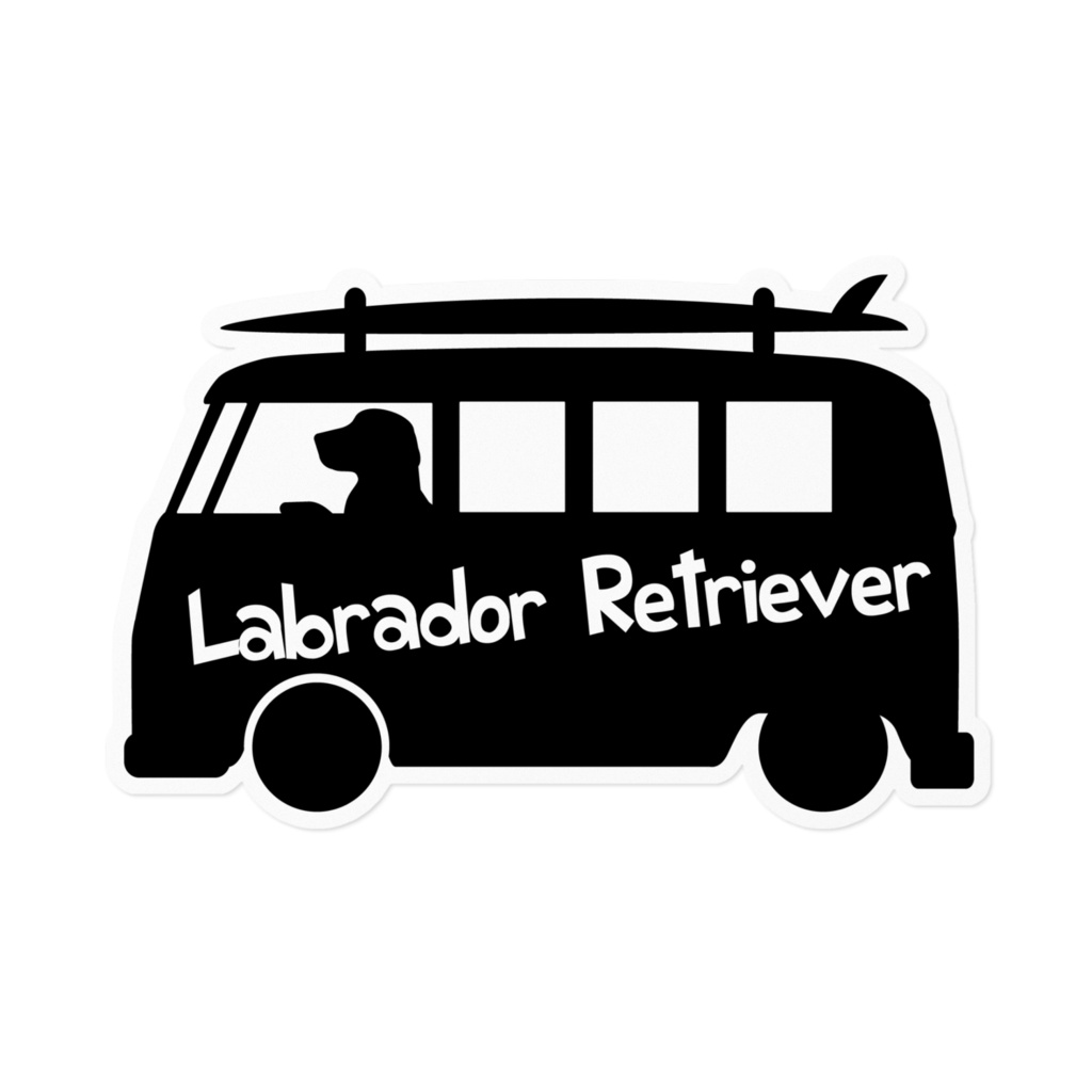 【プリントステッカー】Labrador Retriever ウィッチブラック