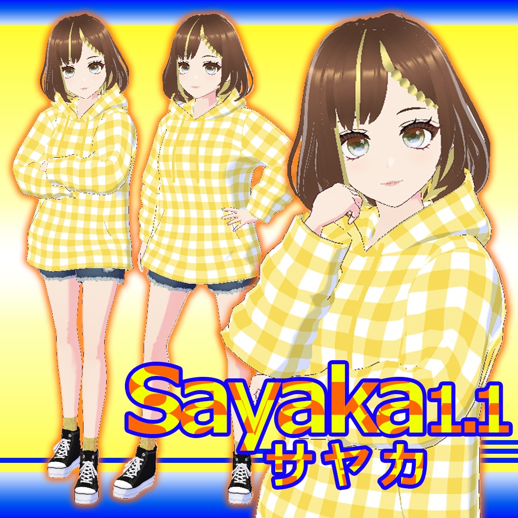 3Dキャラクターモデル「Sayaka1.1(サヤカ)」