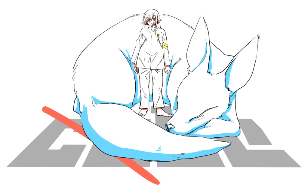 九尾じゃないよパーカー