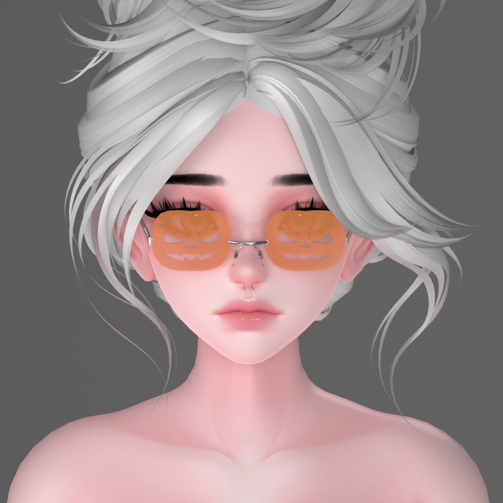 無料 Pumpkin Glasses