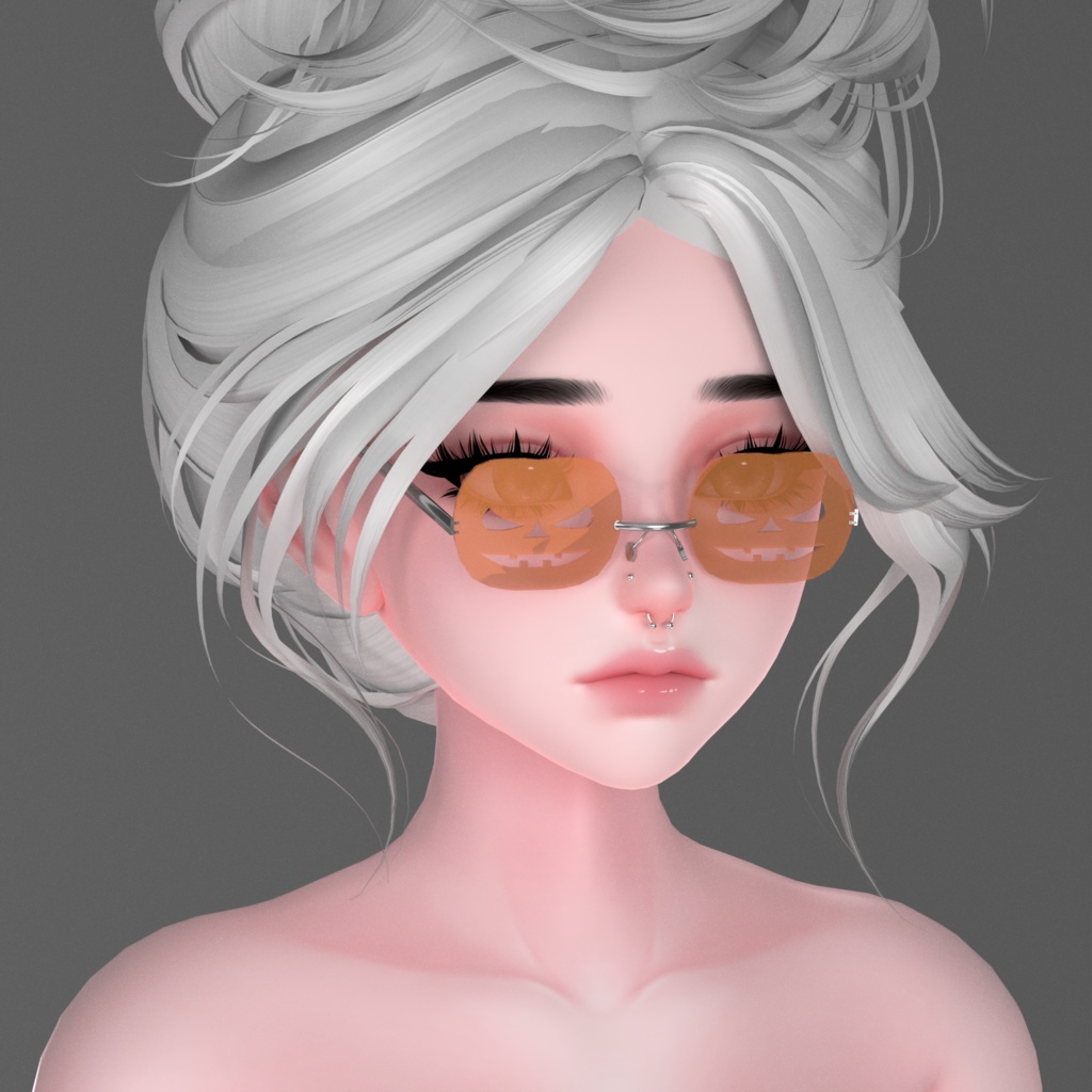 無料 Pumpkin Glasses