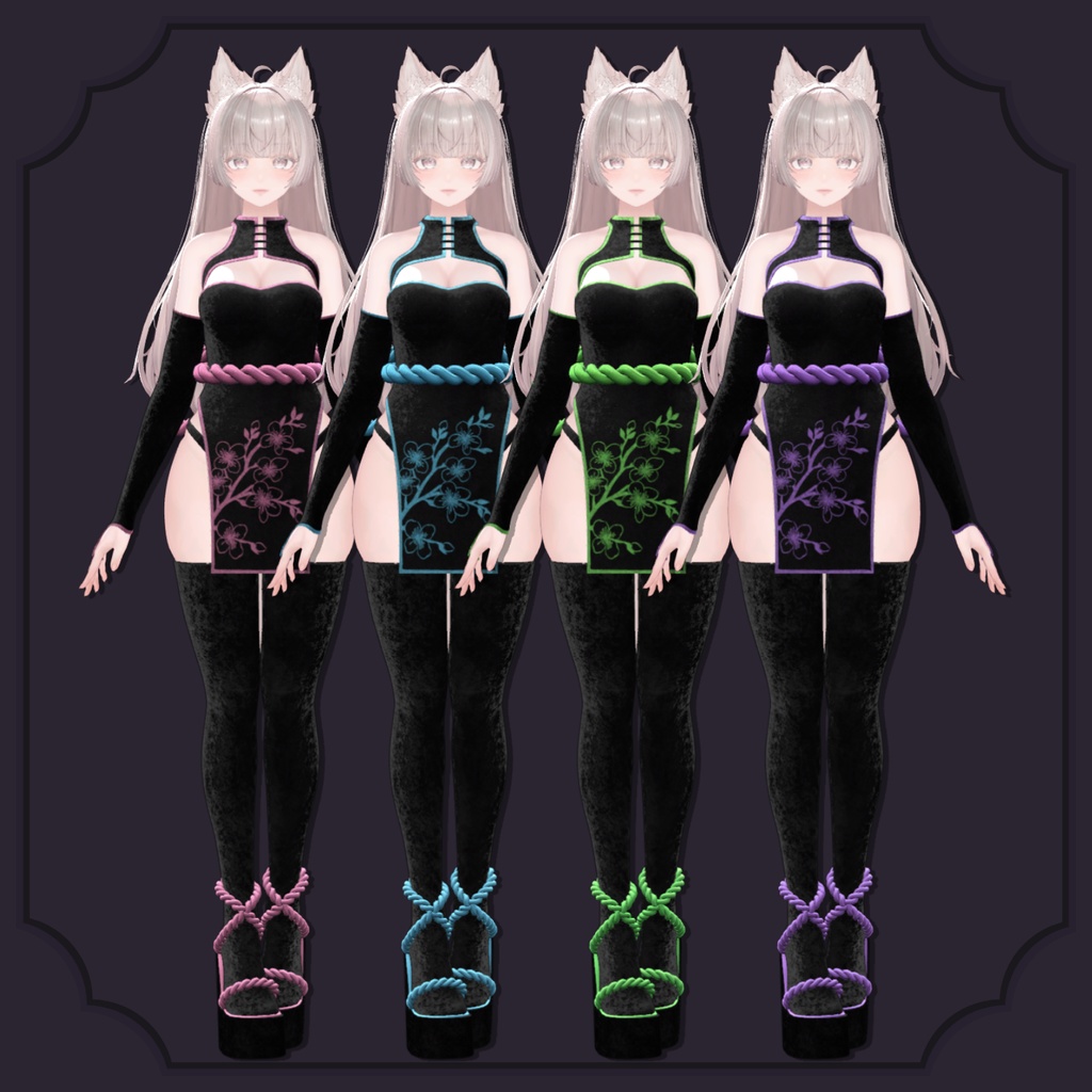 Kunoichi Outfit 【LUMINA】【VRChat】