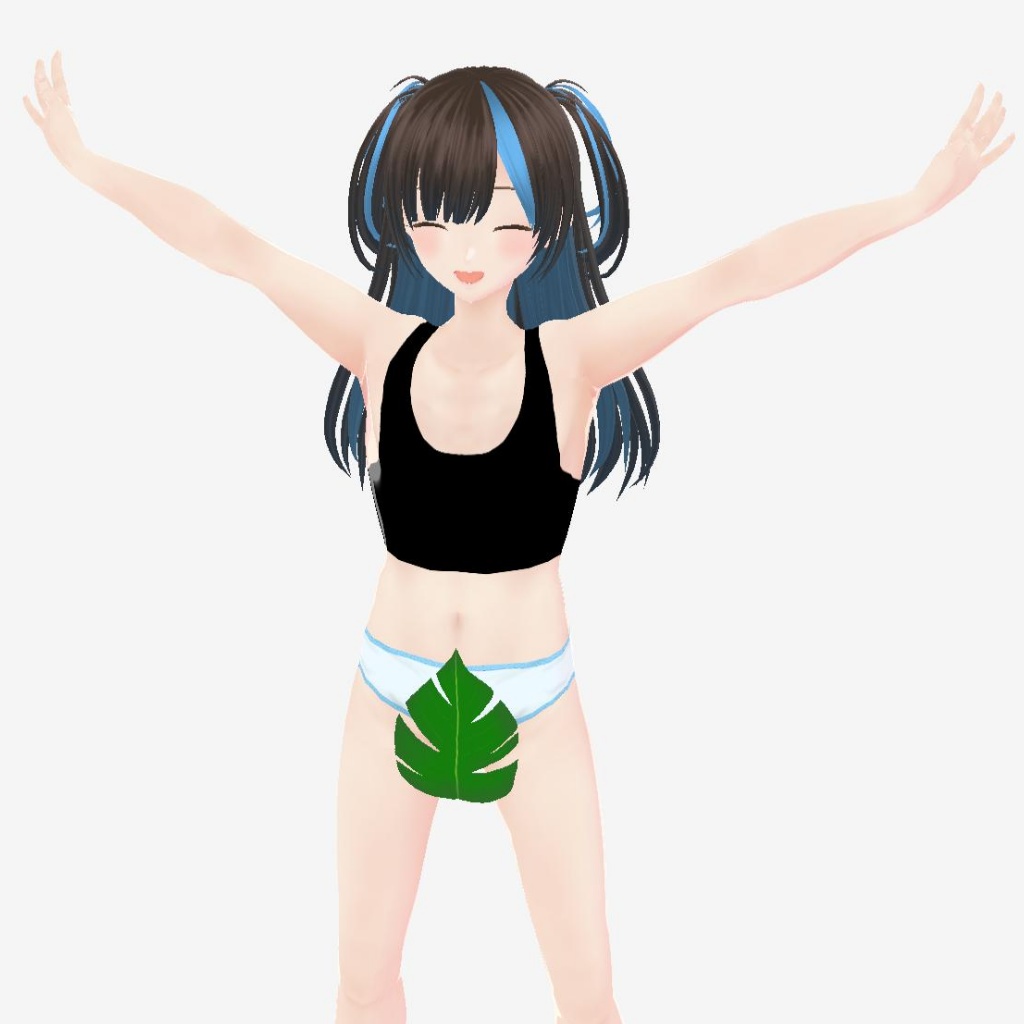 【無料VRoid衣装】葉っぱ 【正式版対応カスタムアイテム】