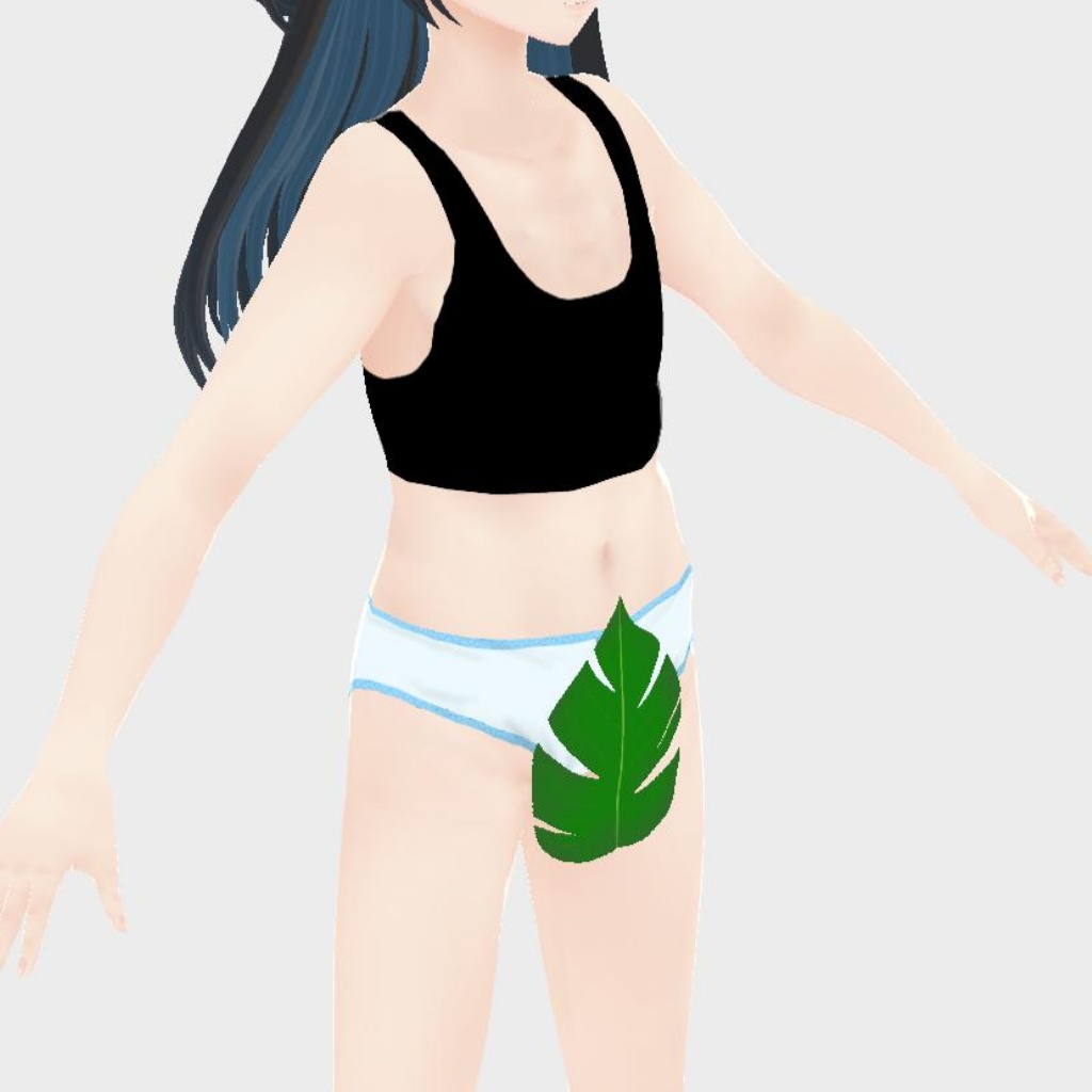 【無料VRoid衣装】葉っぱ 【正式版対応カスタムアイテム】