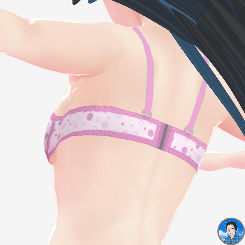 ブラジャー 7色×14柄【正式版VRoid対応】