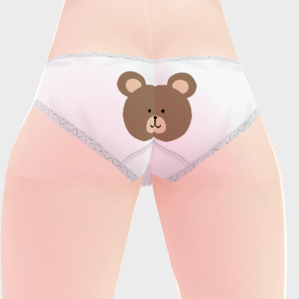 アニマルパンツ くまさん&うさぎさん【正式版Vroid対応】