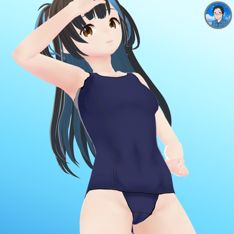 【VRoid衣装】スクール水着10色セット