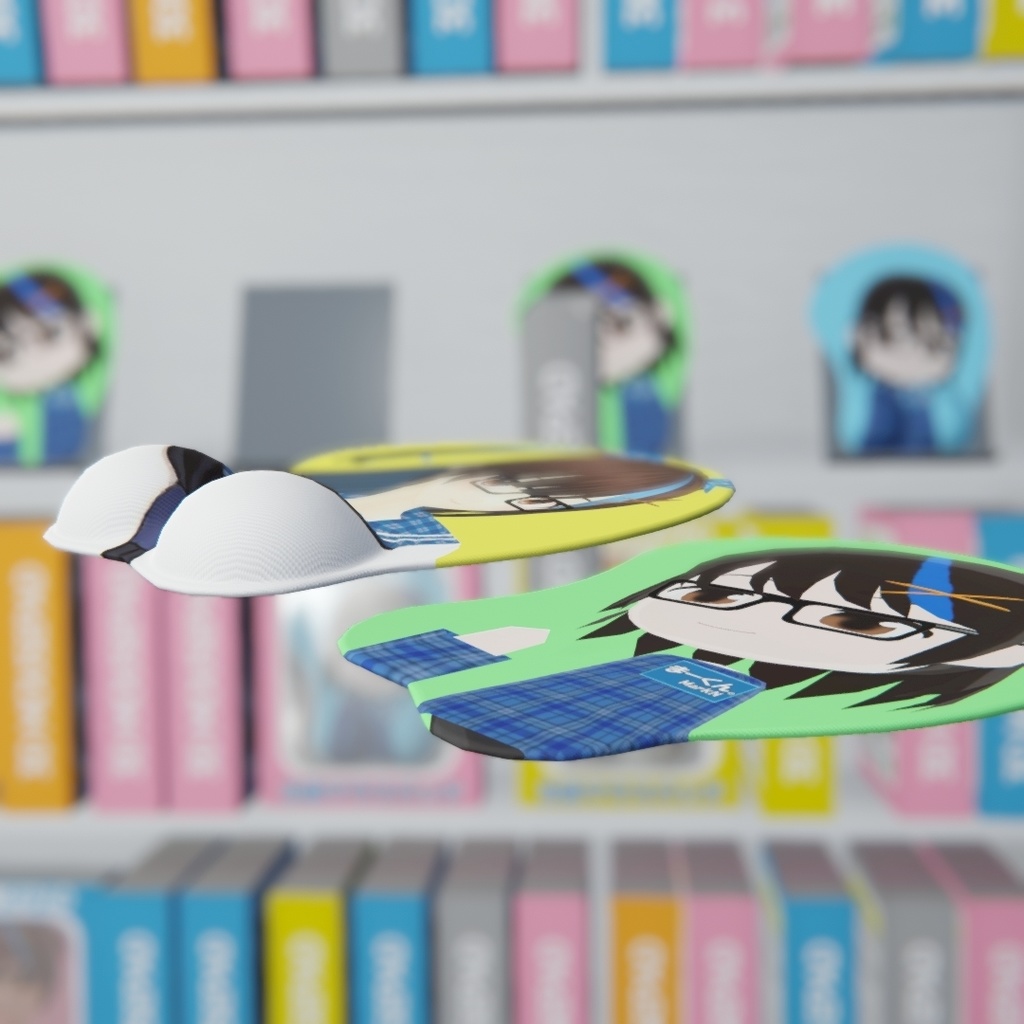 【3Dモデル】立体おっぱいマウスパッド ケース付き シェイプキーあり