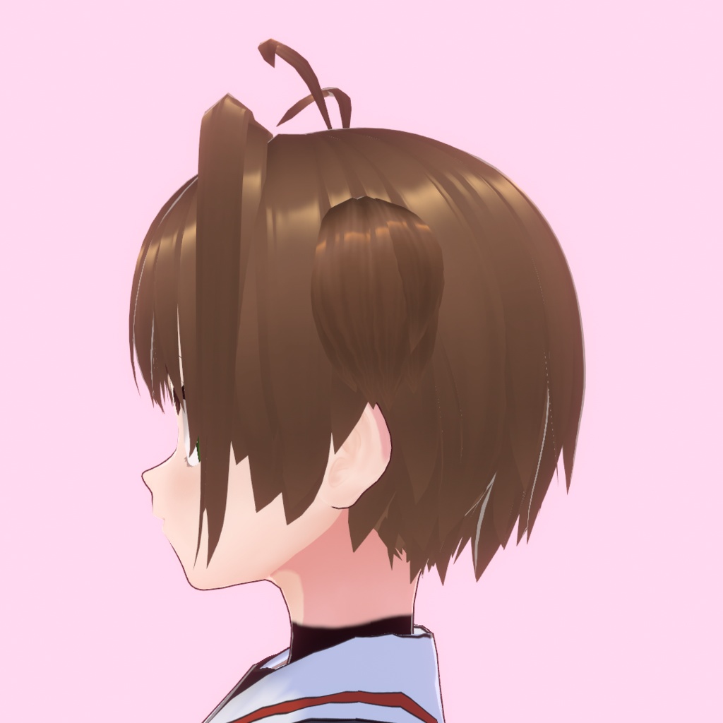 【VRoid髪型】エアインテークがある髪型