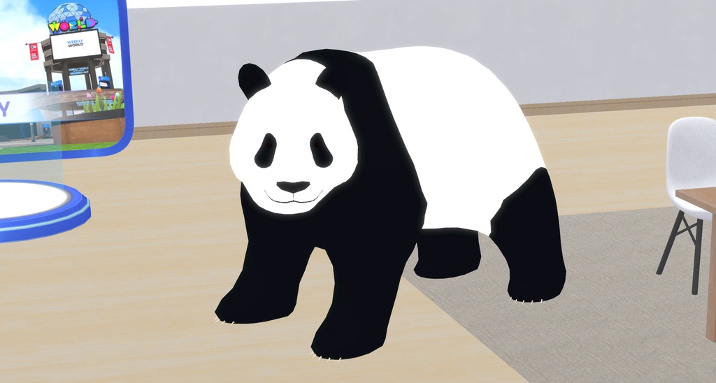 RealPANDA 四足歩行のパンダアバター 【VRC VRM Resonite対応】【Quest対応】