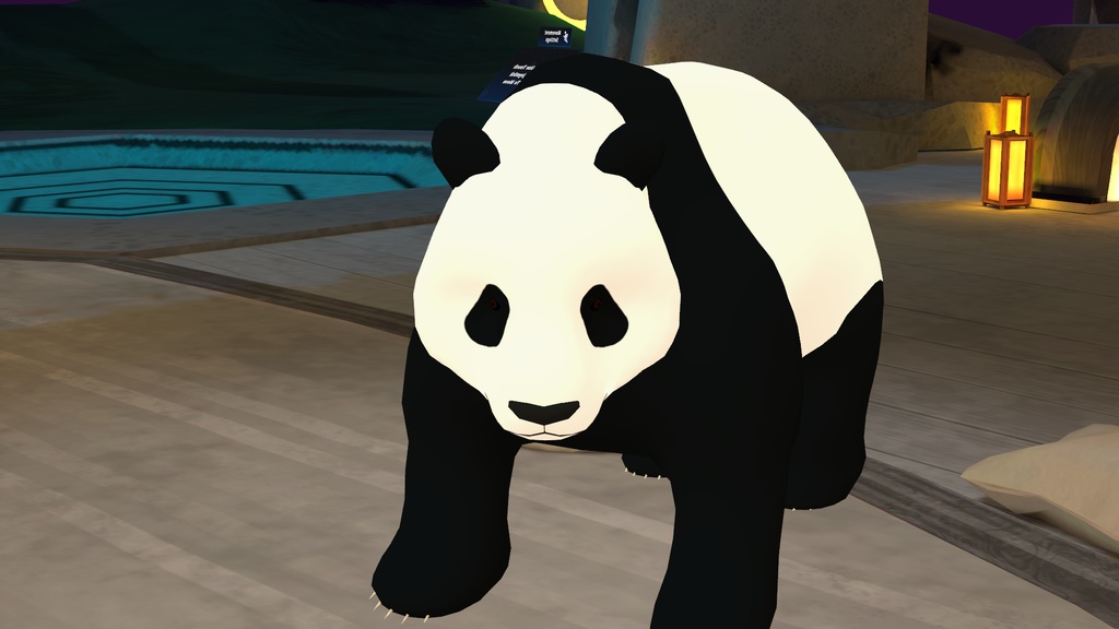 RealPANDA 四足歩行のパンダアバター 【VRC VRM Resonite対応】【Quest対応】