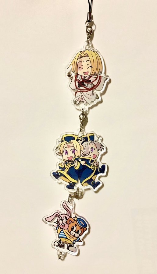 つながるアクリルキーホルダー(カミサマ・ボニー&クライド・金閣&銀閣)