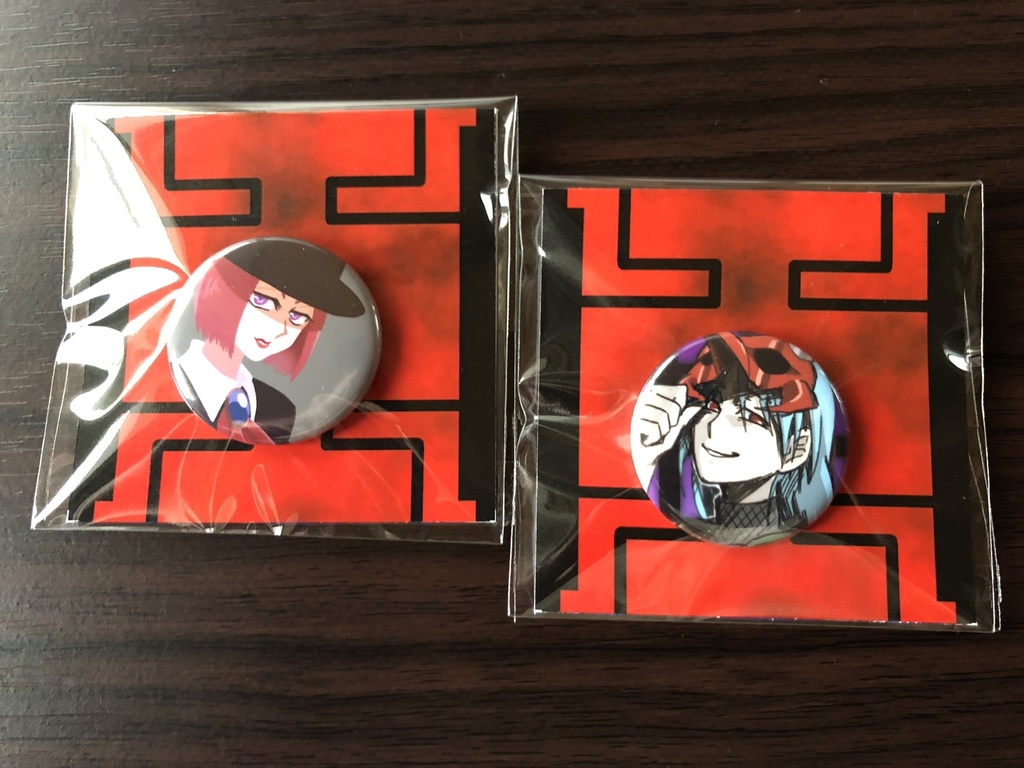 妖逆門缶バッチ