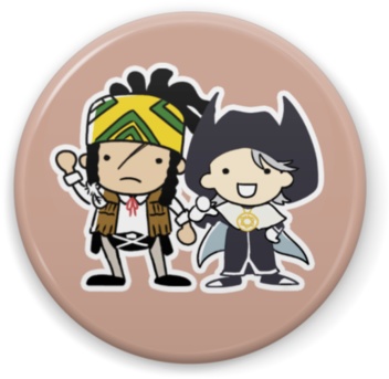 ガト&ヘイゼル 缶バッジ(マット)