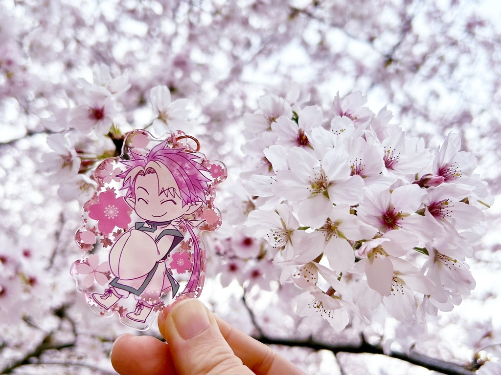 清一色／さくらフレークアクキー