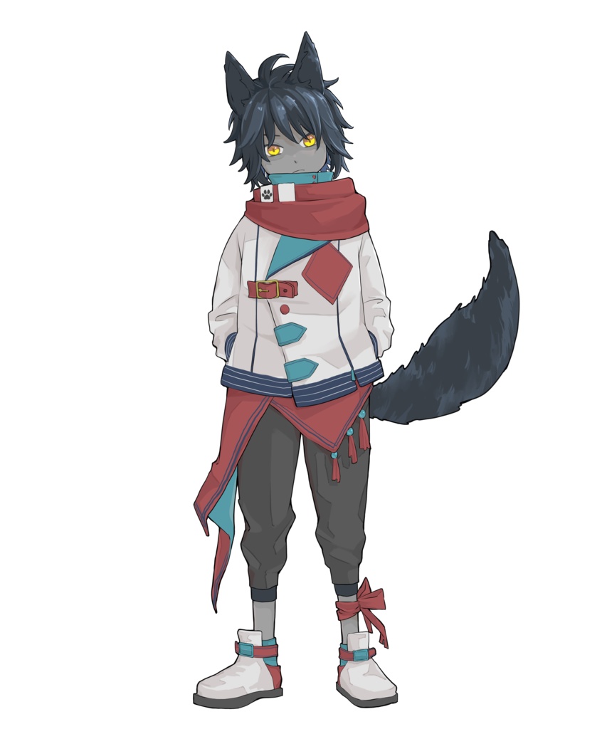 【無料立ち絵素材01】ケモ耳少年
