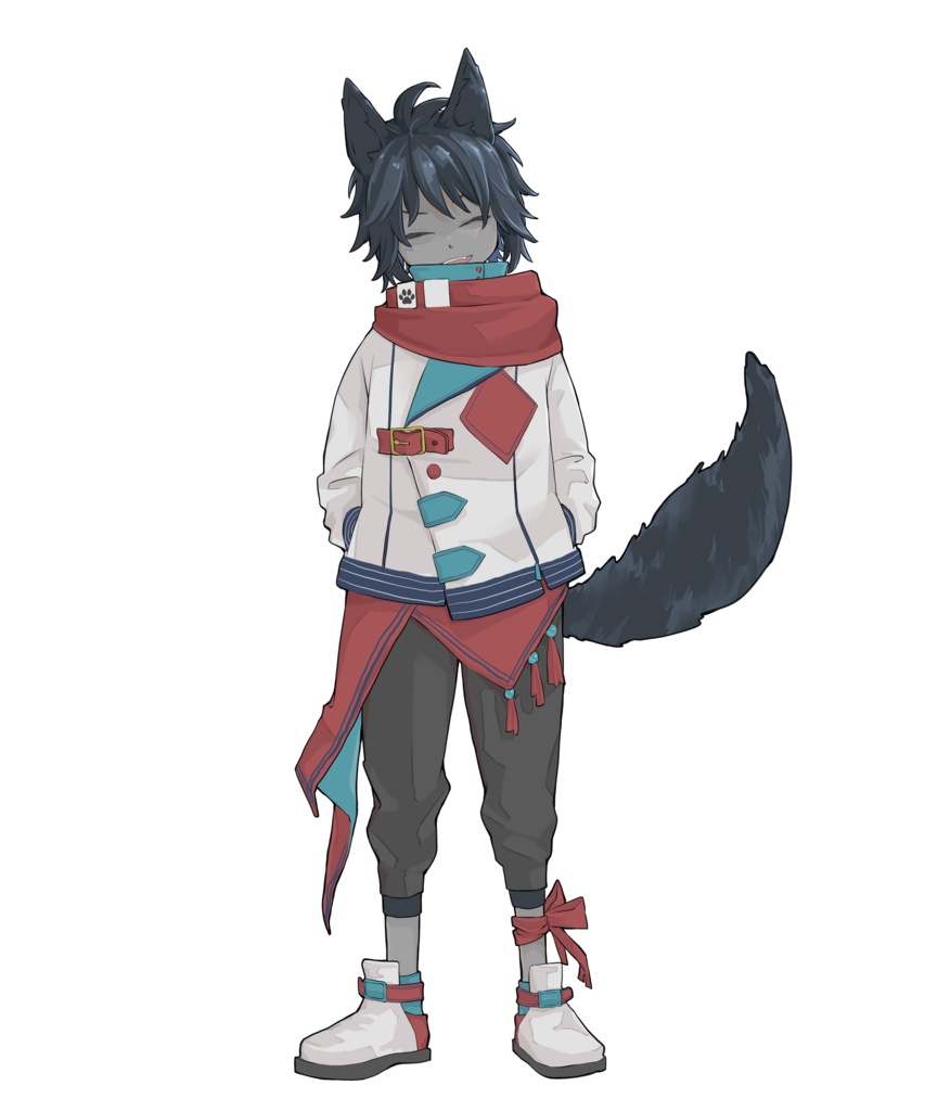 【無料立ち絵素材01】ケモ耳少年