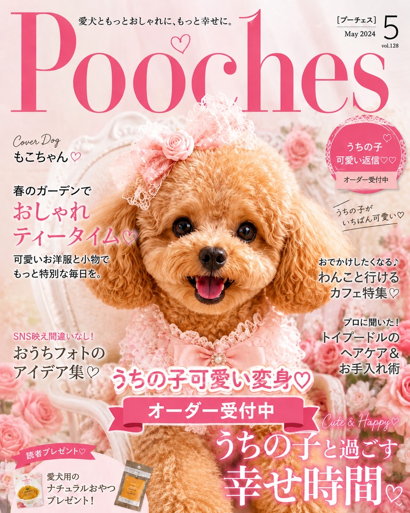    うちの子モデル風♡表紙加工
