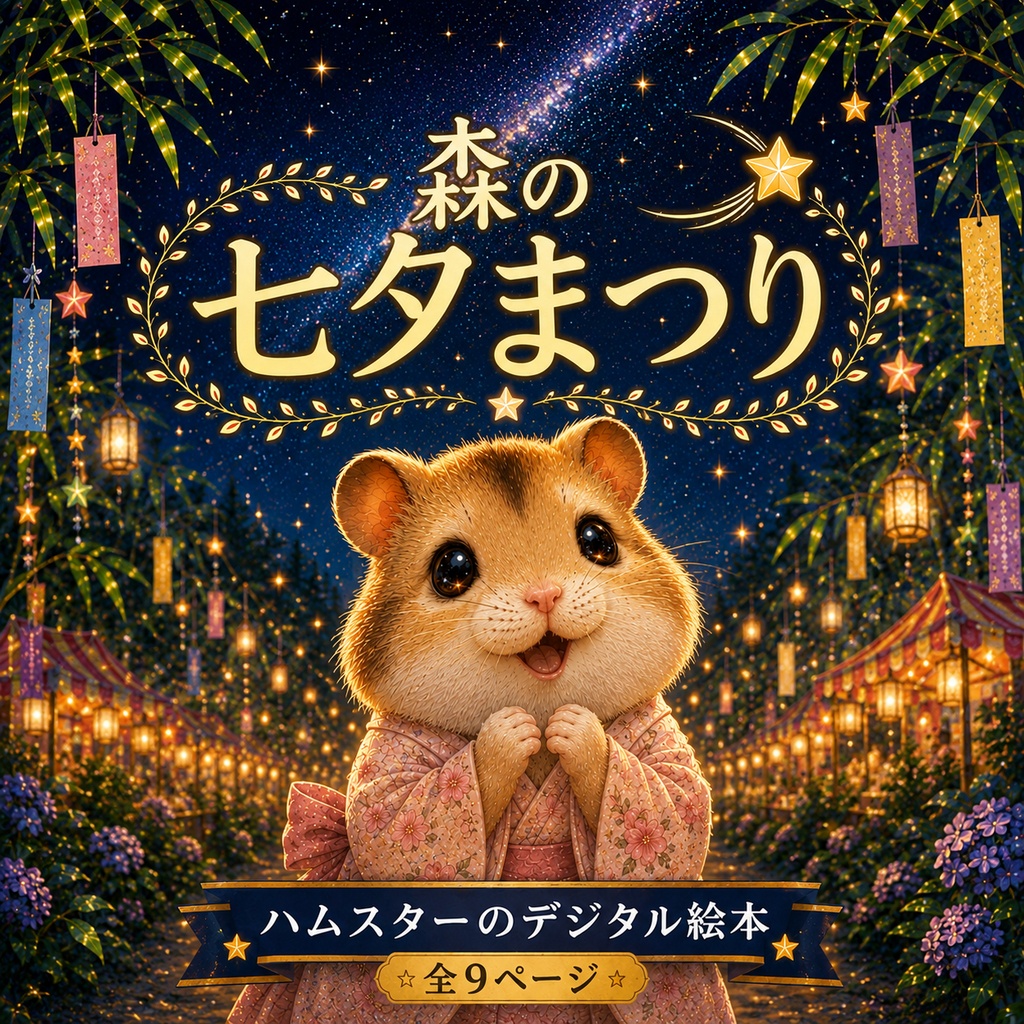 森の七夕祭り ～ハムスターのデジタル絵本～