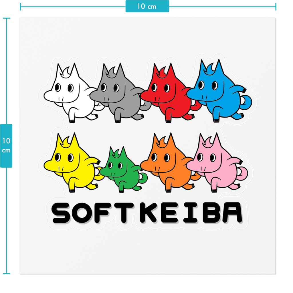 はちうま・ステッカー(クリア)