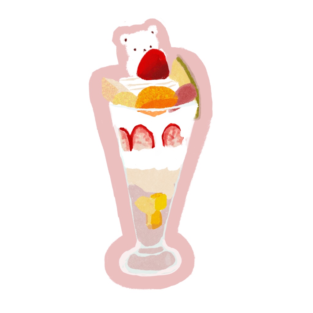 くま×デザートシールセット