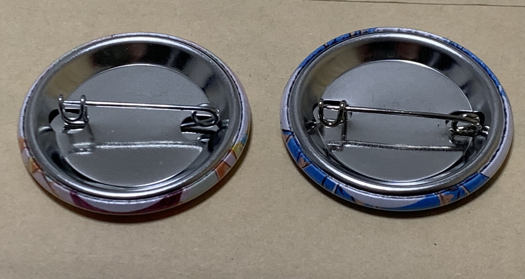 ブロリー缶バッジ2個セット 38mm