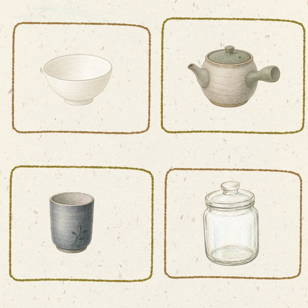 Japanese Quiet Kitchen — Kitchen Essentials | 10 Clipart Set