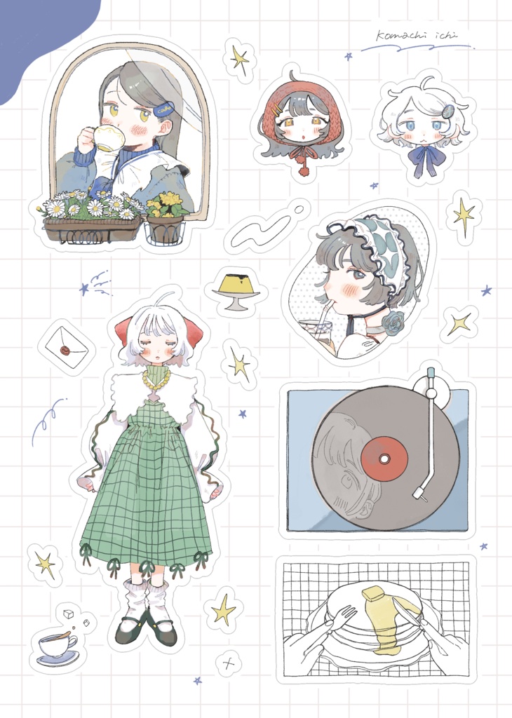 ハーフカットシール