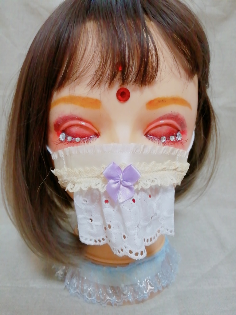 フェイスレース*Sサイズ*カントリーレースリボン