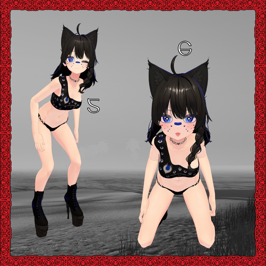 【無料】 無料ポーズパック #3 【Unity/VRChat】 [PosePlace】 【TafuStore】 【6ポーズ】