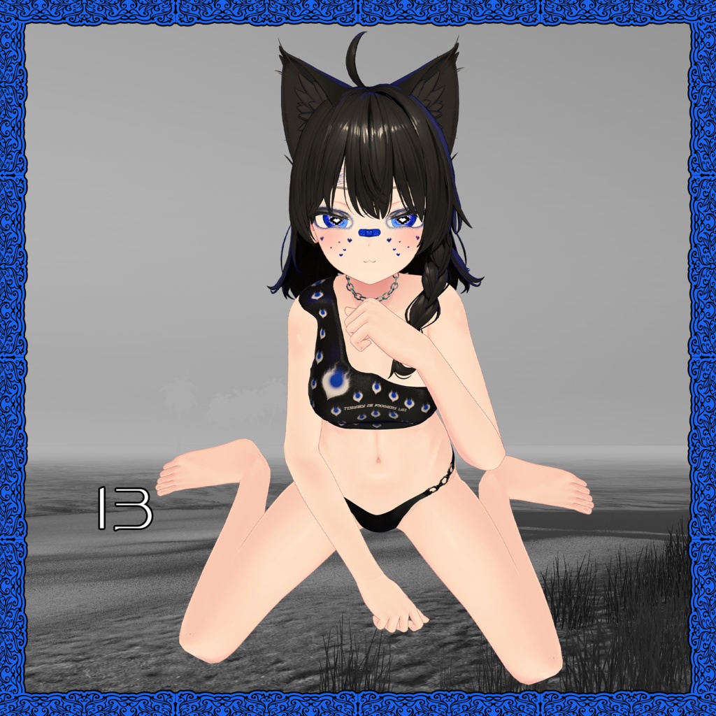 【無料】 座って横たわるポーズパック 【Unity/VRChat】 【PosePlace】 【TafuStore】 【20 ポーズ】