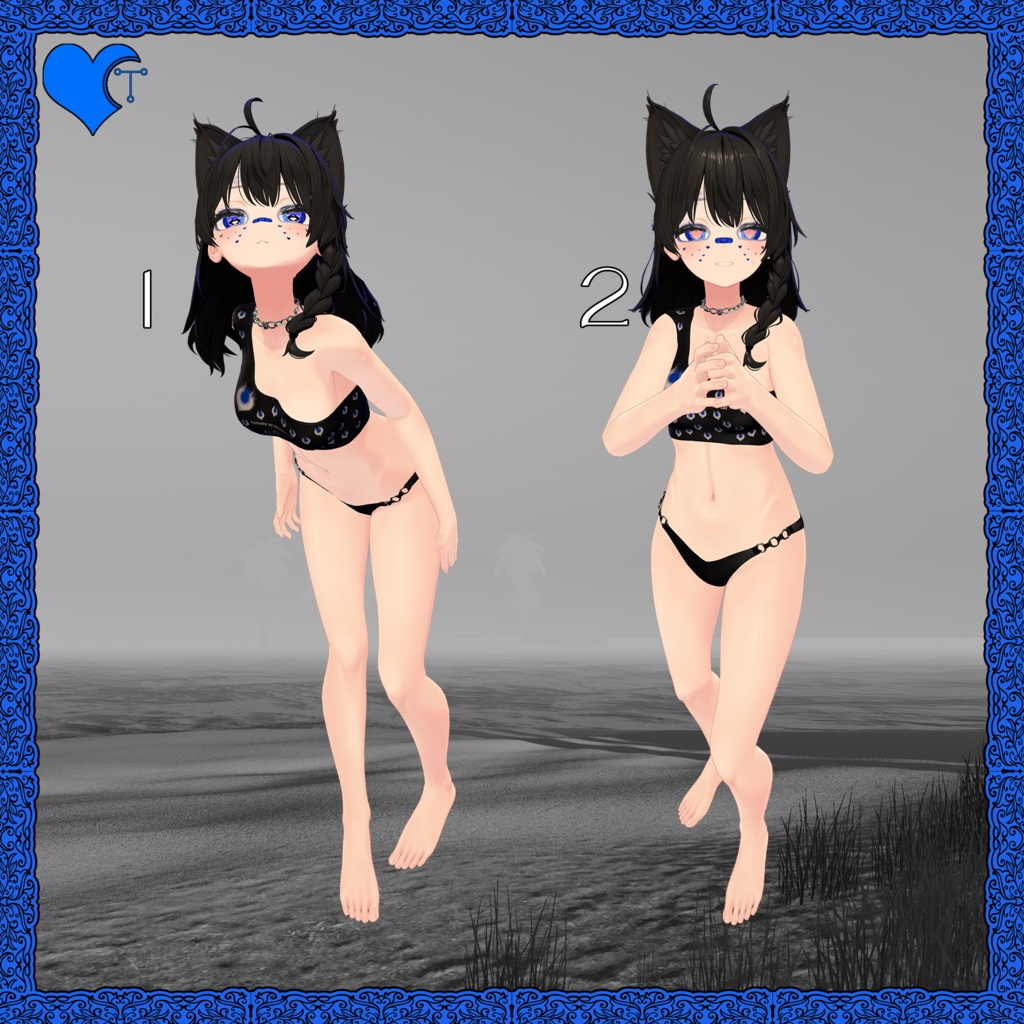 【無料】 無料ポーズパック #6  【Unity/VRChat】 【PosePlace】 【TafuStore】