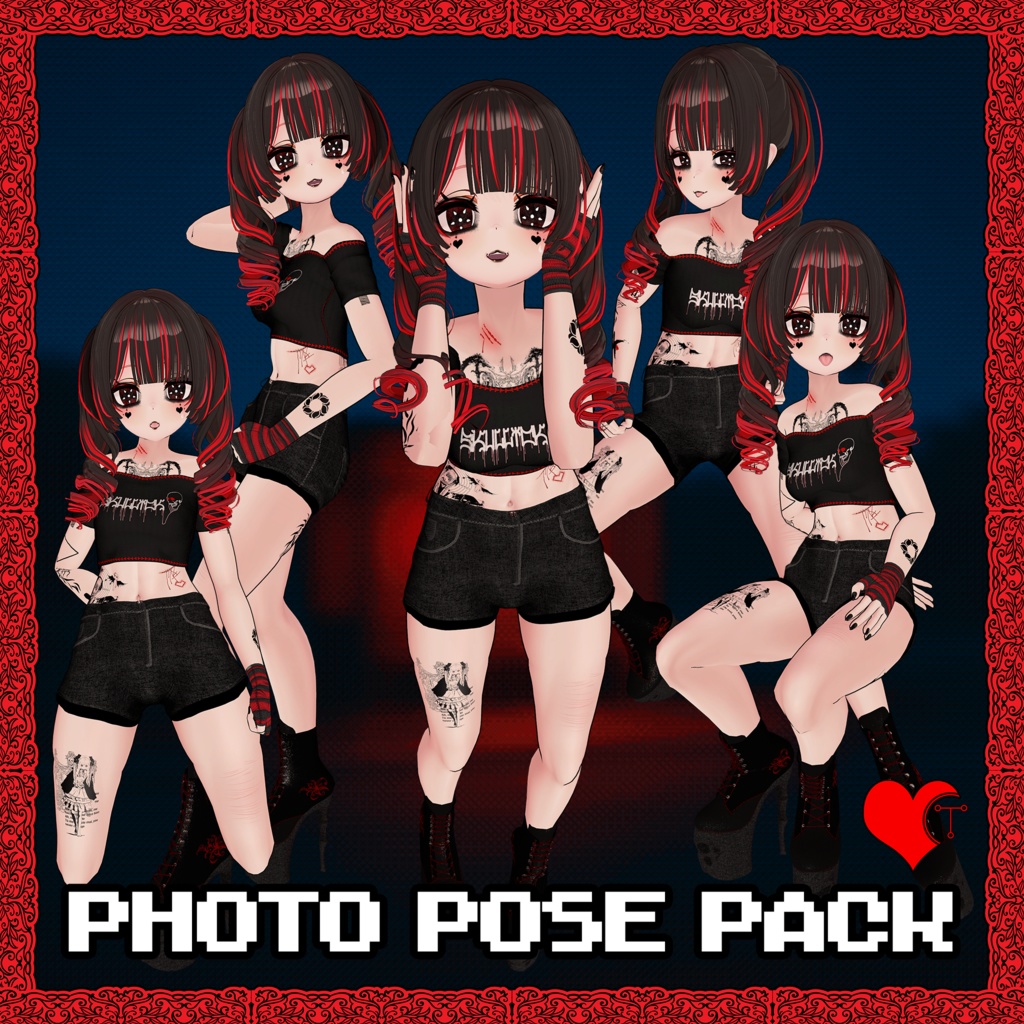 【APL】 フォト・ポーズ・パック 【26 ポーズ】 【Unity/VRChat】 【PosePlace】 【TafuStore】