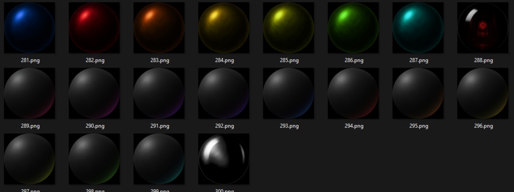 300 Gothic Matcaps ❤️CC0 商用利用可 ❤️ VRChat/Unity ❤️ Pixel Place