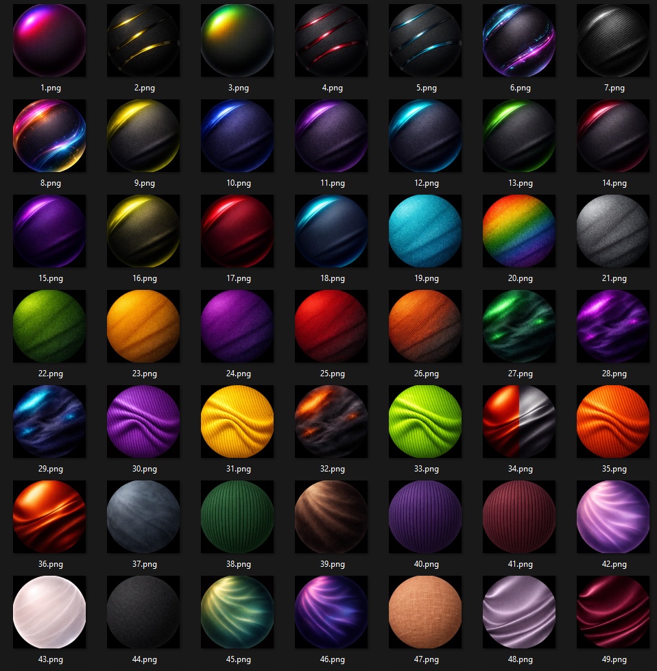 100 Fabric Matcap Pack 🖤CC0 商用利用可 🖤 VRChat/Unity 🖤 Pixel Place