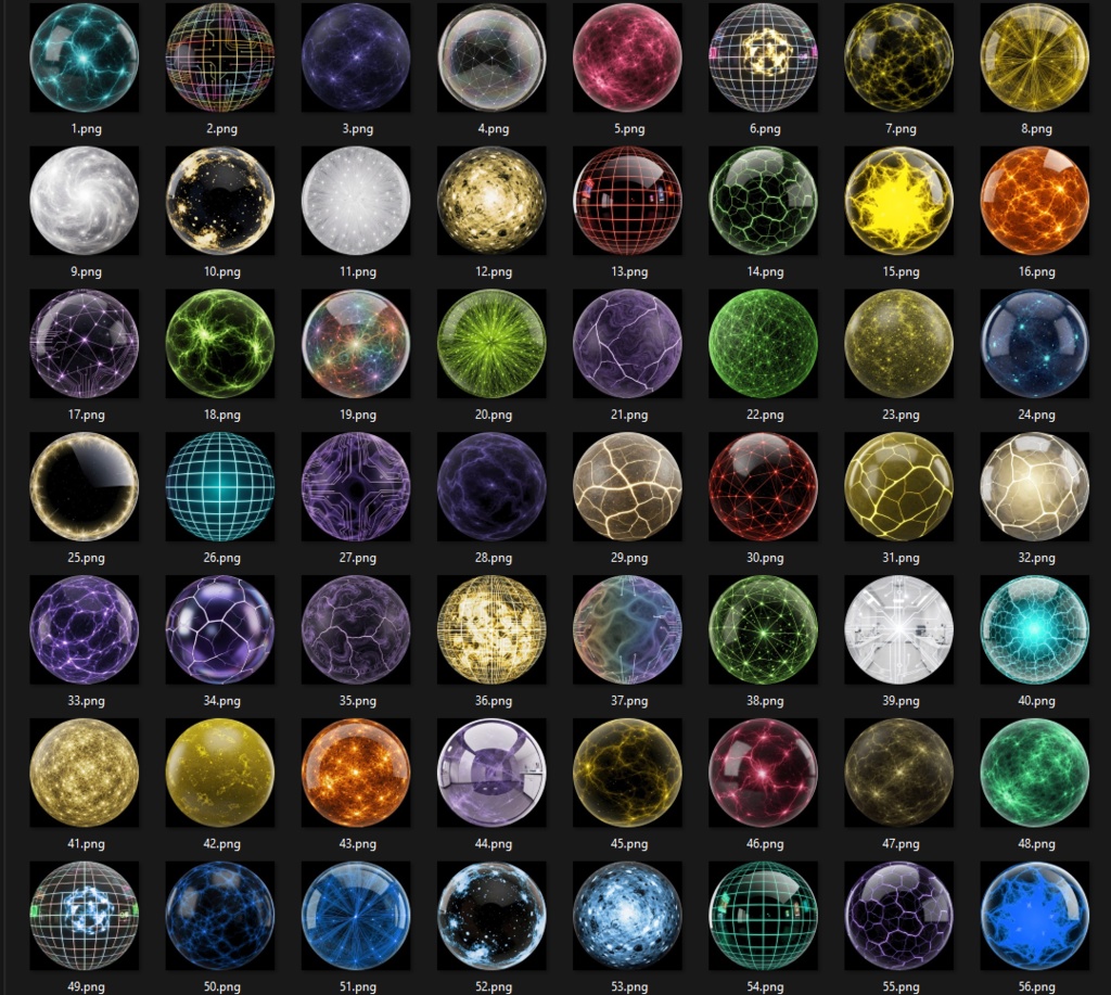 200 Electric Style Matcaps ๐ CC0 ๅ็จๅฉ็จๅฏ ๐ Pixel Place ๐