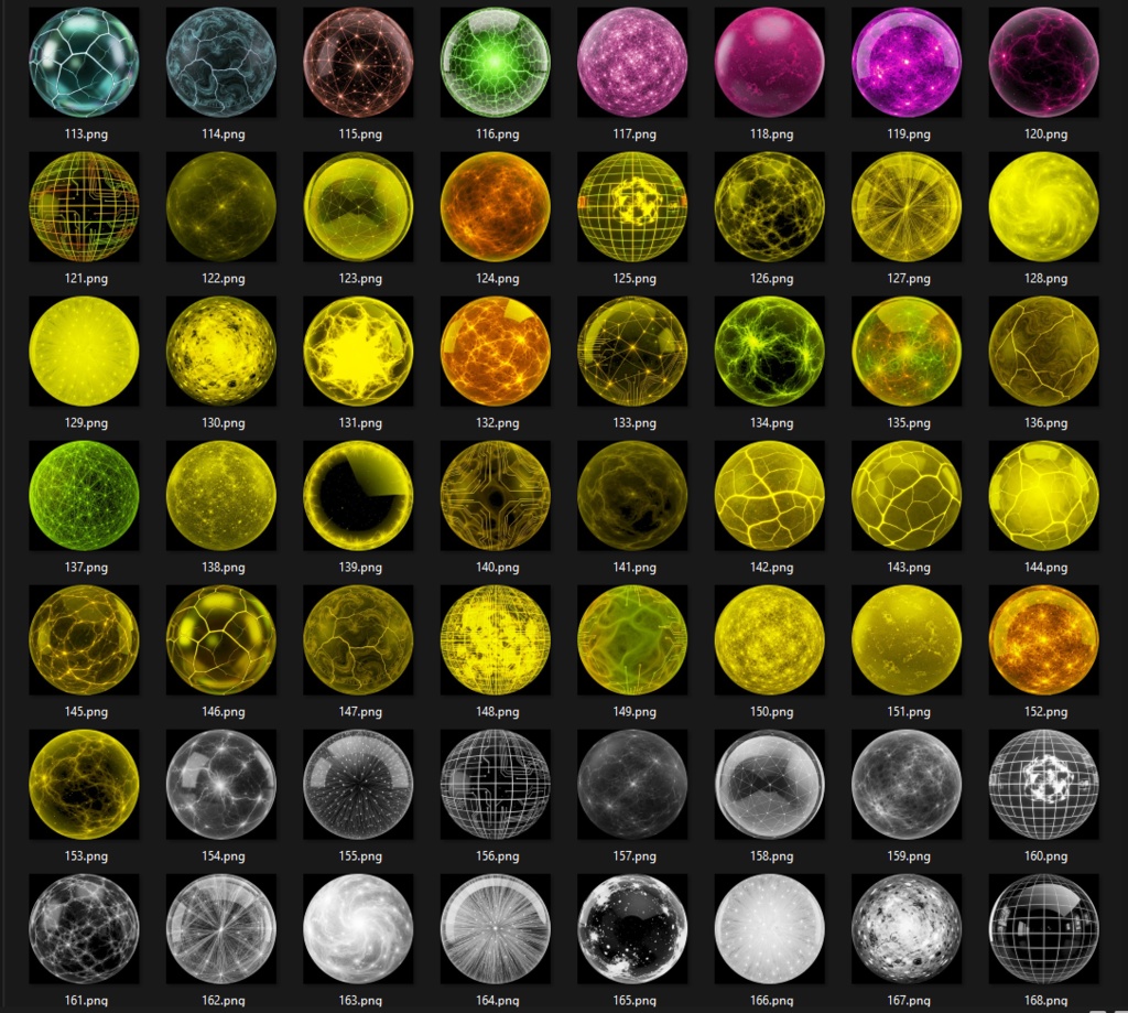 200 Electric Style Matcaps ๐ CC0 ๅ็จๅฉ็จๅฏ ๐ Pixel Place ๐