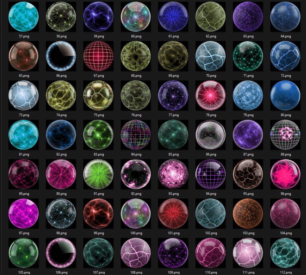 200 Electric Style Matcaps ๐ CC0 ๅ็จๅฉ็จๅฏ ๐ Pixel Place ๐