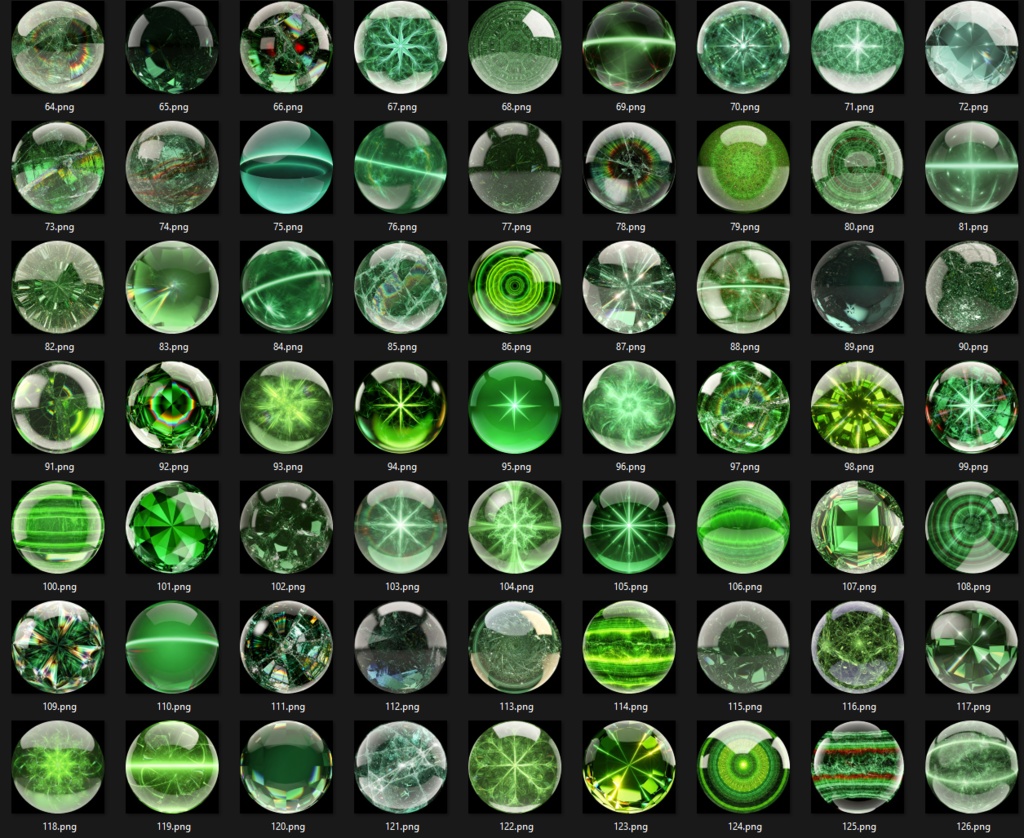 300+ Emerald Green Matcaps 💚 CC0 商用利用可 💚 Pixel Place 💚