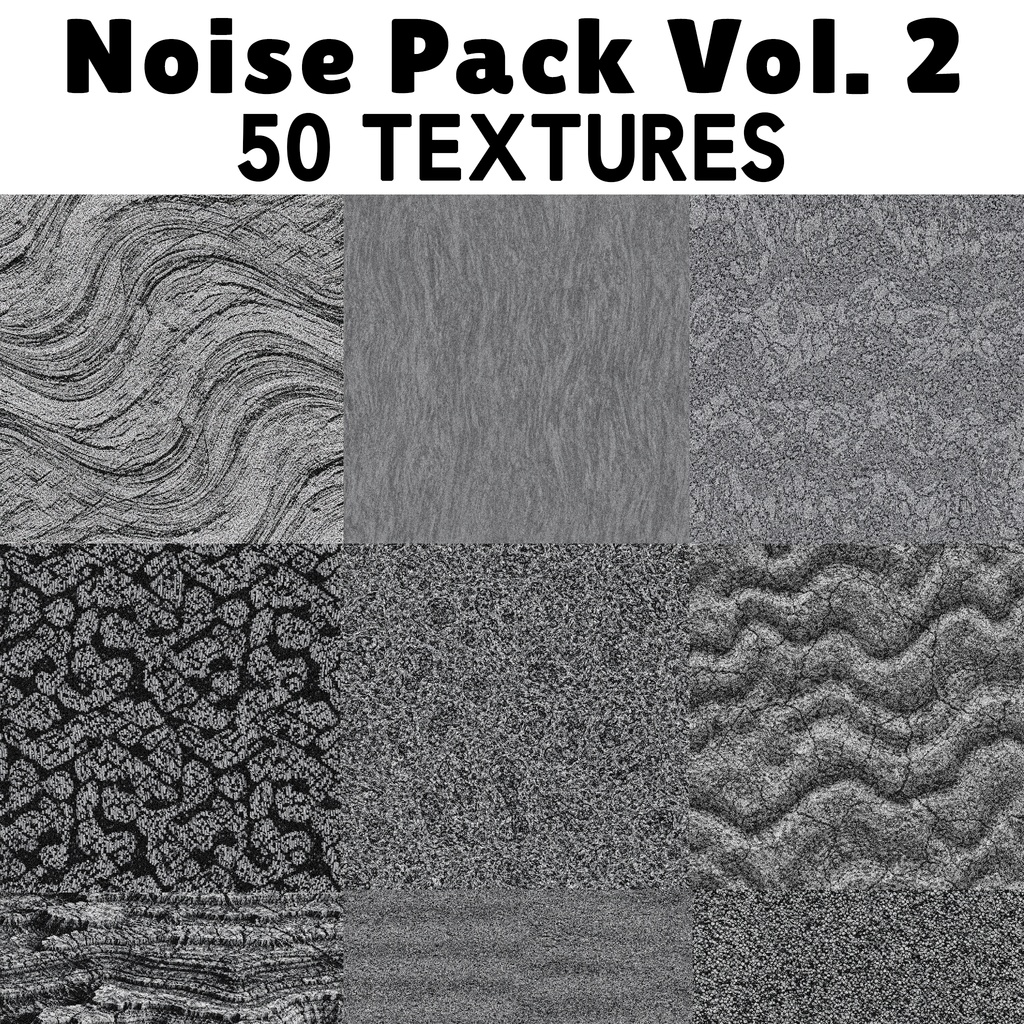 [無料] Noise Textures Vol. 2 🩶 CC0 商用利用可 🩶 Pixel Place 🩶