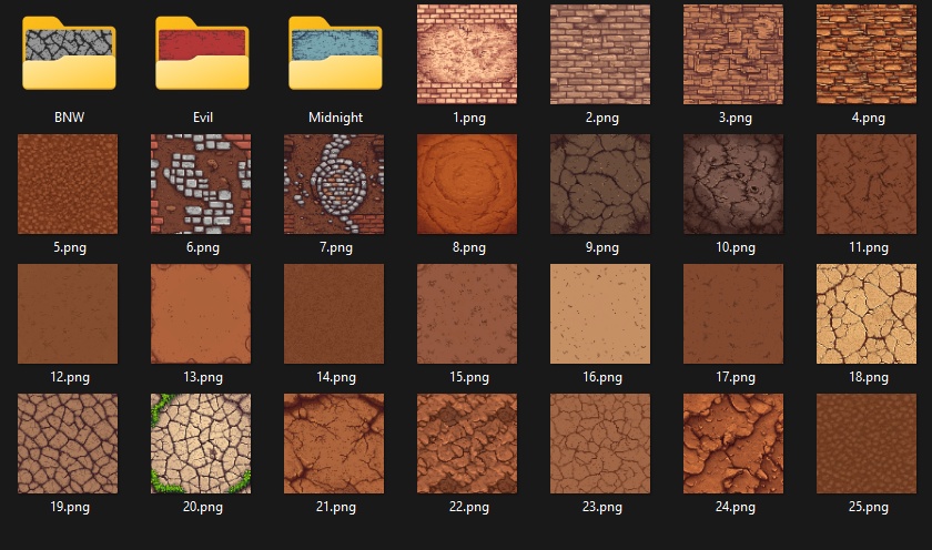 25 Pixel Dirt Textures 🤎 商用利用可 / 商用OK 🤎 Pixel Place 🤎