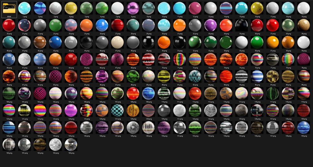 150+ Glitchy Matcaps ๐ CC0 ๅ็จๅฉ็จๅฏ ๐ Pixel Place ๐