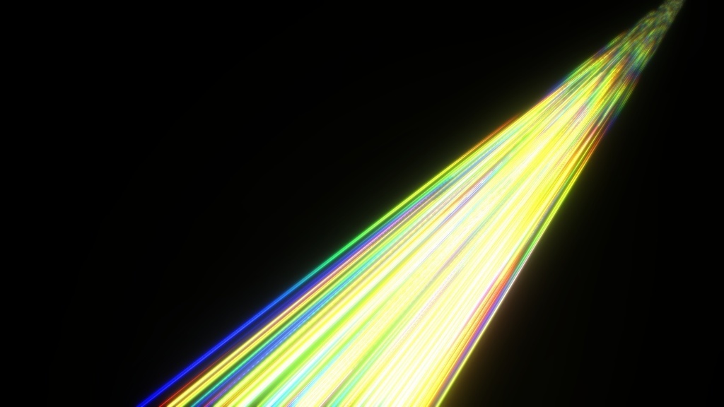虹色光線エフェクト