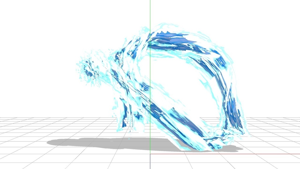 水流魔法エフェクト(QueenAquarius)