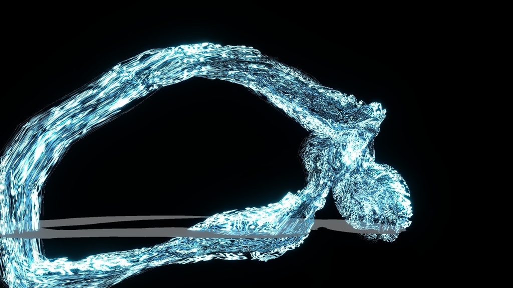 水流魔法エフェクト(QueenAquarius)