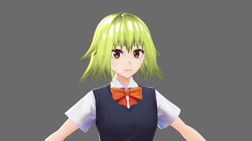 【VRoid用髪型】長い三つ編みセット