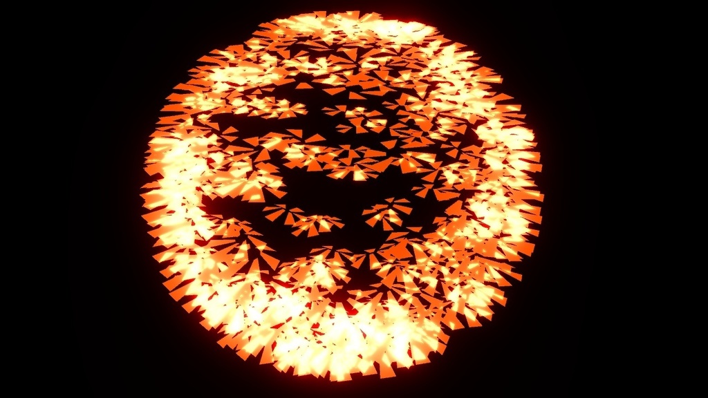 花咲く花火エフェクト