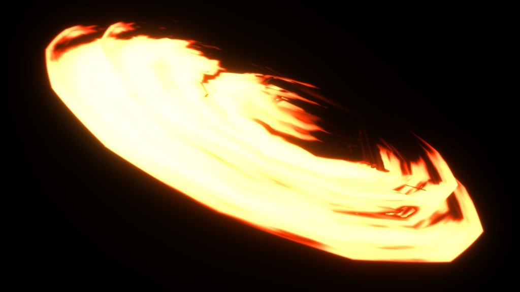 炎の斬撃・軌跡エフェクト